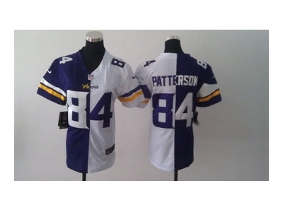 NEW Women Minnesota Vikings #84 Cordarrelle Patterson white-purple(new Elite split)