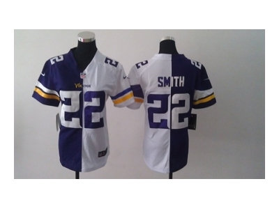 NEW women Minnesota Vikings #22 Harrison Smith white-purple(new Elite split) NEW women Minnesota Vikings #22 Harrison Smith white-purple(new Elite split)