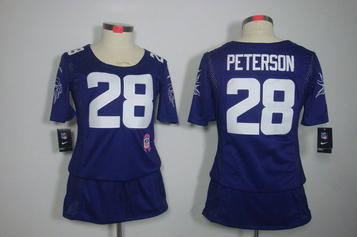 Womens NEW Minnesota Vikings 28 Adrian Peterson Elite breast Cancer Awareness Purple Jerseys Womens NEW Minnesota Vikings 28 Adrian Peterson Elite breast Cancer Awareness Purple Jerseys