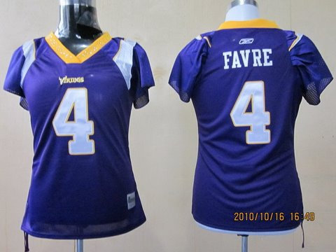 Minnesota Vikings 4 favre purple womens jersey Minnesota Vikings 4 favre purple womens jersey