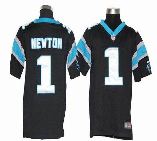 Nike Panthers #1 Cam Newton Black Team Color Youth Stitched NFL Elite Jersey Nike Panthers #1 Cam Newton Black Team Color Youth Stitched NFL Elite Jersey