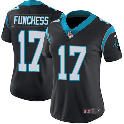 Nike Panthers #17 Devin Funchess Black Team Color Women's Stitched NFL Vapor Untouchable Limited Jersey Nike Panthers #17 Devin Funchess Black Team Color Women's Stitched NFL Vapor Untouchable Limited Jersey