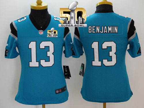 Nike Panthers #13 Kelvin Benjamin Blue Alternate Super Bowl 50 Youth Stitched NFL Limited Jersey