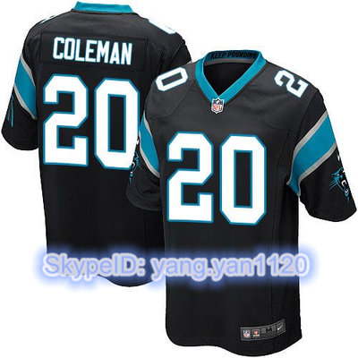 Nike Panthers #20 Kurt Coleman Black Team Color Youth Stitched NFL Elite Jersey
