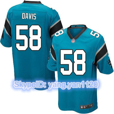 Nike Panthers #58 Thomas Davis Blue Alternate Youth Stitched NFL Elite Jersey