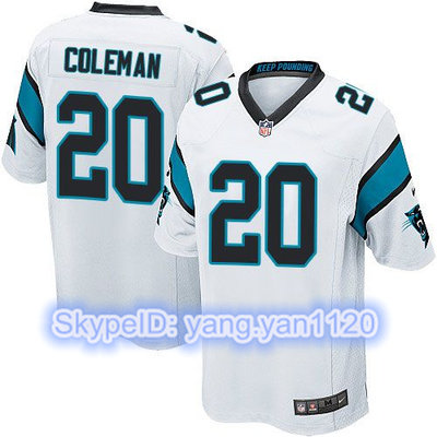 Nike Panthers #20 Kurt Coleman White Youth Stitched NFL Elite Jersey