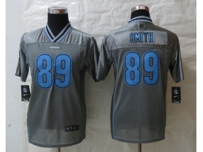 Youth NEW Carolina Panthers #89 Smith Grey Jerseys(Vapor)