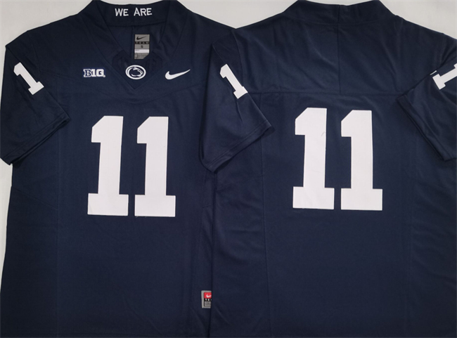Men's Penn State Nittany Lions #11 Abdul Carter Navy 2024 F.U.S.E. No Name Stitched Jersey Men's Penn State Nittany Lions #11 Abdul Carter Navy 2024 F.U.S.E. No Name Stitched Jersey
