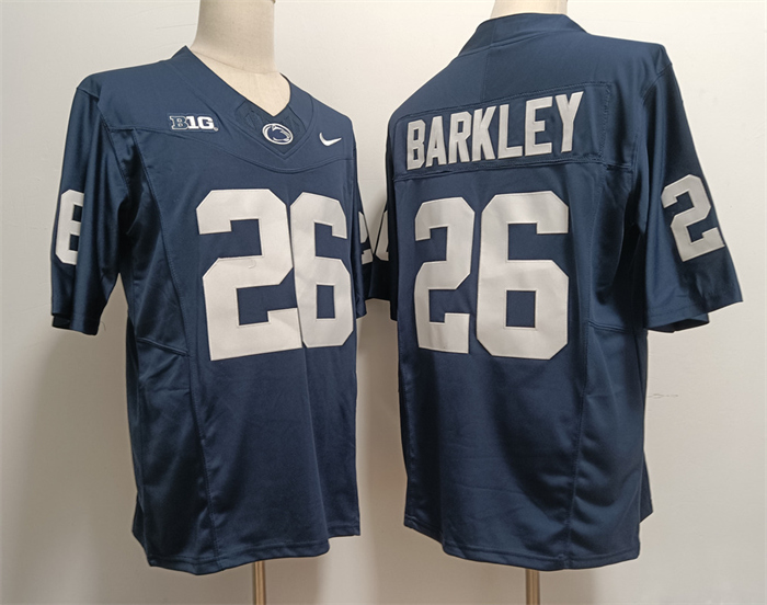 Men's Penn State Nittany Lions #26 Saquon Barkley Navy CStitched Jersey Men's Penn State Nittany Lions #26 Saquon Barkley Navy CStitched Jersey