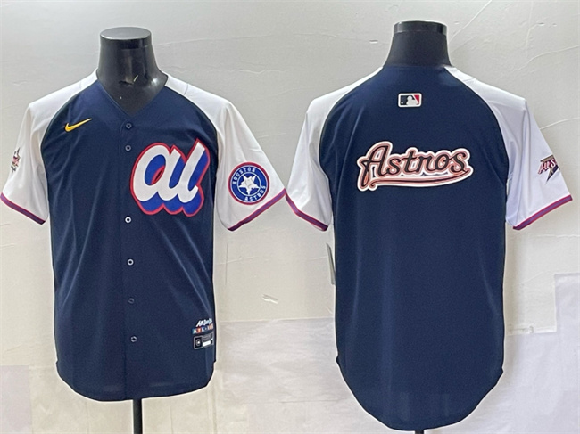 Men's American League Houston Astros Team Big Logo Navy Alternate 2025 All-Star Edition Limited Stitched Baseball Jersey Men's American League Houston Astros Team Big Logo Navy Alternate 2025 All-Star Edition Limited Stitched Baseball Jersey