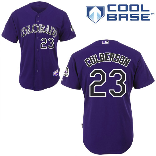 Colorado Rockies #23Charlie Culbersom Authentic Personalized Alternate Purple Jersey Colorado Rockies #23Charlie Culbersom Authentic Personalized Alternate Purple Jersey