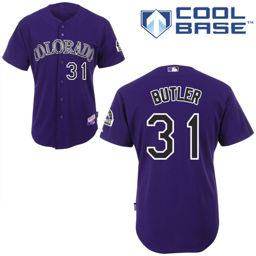 Colorado Rockies #31Eddie Butler Authentic Personalized Alternate Purple Jersey Colorado Rockies #31Eddie Butler Authentic Personalized Alternate Purple Jersey
