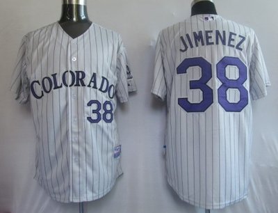 MLB Jerseys Colorado Rockies 38# Jimemez Grey MLB Jerseys Colorado Rockies 38# Jimemez Grey