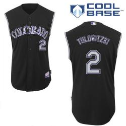 MLB Colorado Rockies #2 Tulowitzki Black Cool Base Jerseys MLB Colorado Rockies #2 Tulowitzki Black Cool Base Jerseys