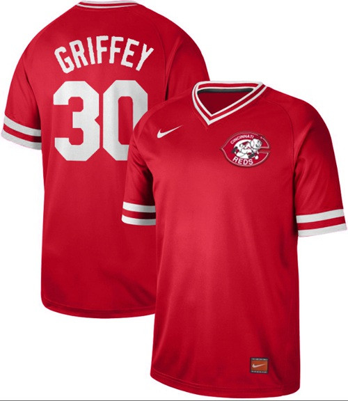 Reds #30 Ken Griffey Red Authentic Cooperstown Collection Stitched Baseball Jersey Reds #30 Ken Griffey Red Authentic Cooperstown Collection Stitched Baseball Jersey