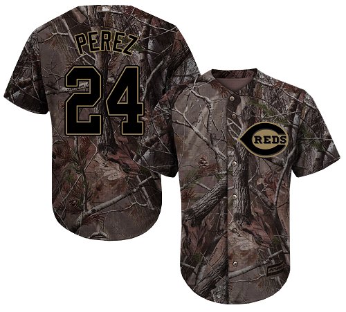 Reds #24 Tony Perez Camo Realtree Collection Cool Base Stitched Baseball Jersey Reds #24 Tony Perez Camo Realtree Collection Cool Base Stitched Baseball Jersey
