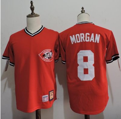 Reds #8 Joe Morgan Red Flexbase Authentic Collection Cooperstown Stitched MLB Jersey Reds #8 Joe Morgan Red Flexbase Authentic Collection Cooperstown Stitched MLB Jersey
