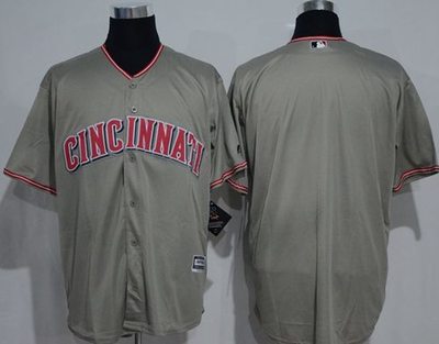 Reds Blank Grey New Cool Base Stitched MLB Jersey Reds Blank Grey New Cool Base Stitched MLB Jersey