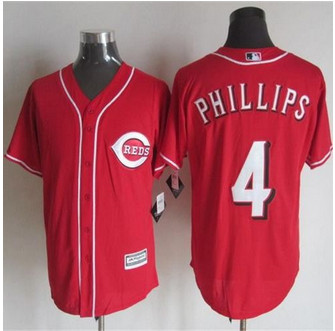 Cincinnati Reds #4 Brandon Phillips Red New Cool Base Baseball Jersey Cincinnati Reds #4 Brandon Phillips Red New Cool Base Baseball Jersey
