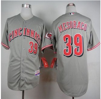 Cincinnati Reds #39 Devin Mesoraco Grey Cool Base Stitched Baseball Jersey Cincinnati Reds #39 Devin Mesoraco Grey Cool Base Stitched Baseball Jersey
