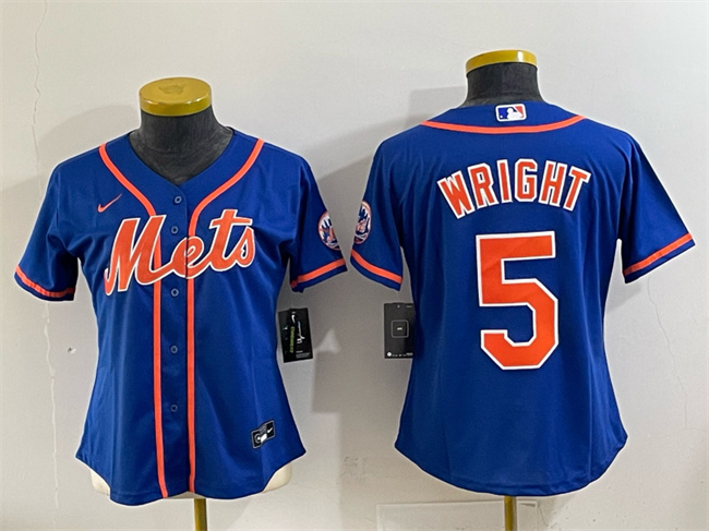 Women's New York Mets #5 David Wright Royal Cool Base Stitched Baseball Jersey(Run Small) Women's New York Mets #5 David Wright Royal Cool Base Stitched Baseball Jersey(Run Small)