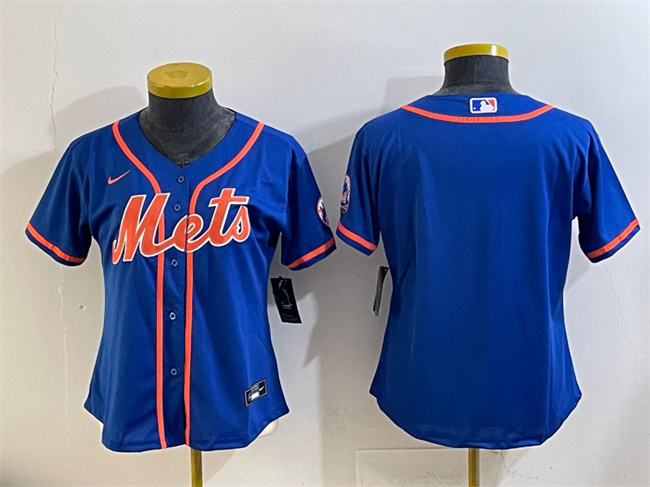 Women's New York Mets Blank Royal Cool Base Stitched Baseball Jersey(Run Small) Women's New York Mets Blank Royal Cool Base Stitched Baseball Jersey(Run Small)