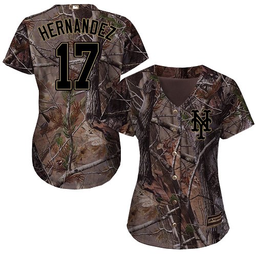Mets #17 Keith Hernandez Camo Realtree Collection Cool Base Women's Stitched Baseball Jersey Mets #17 Keith Hernandez Camo Realtree Collection Cool Base Women's Stitched Baseball Jersey