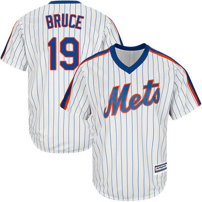 Mets #19 Jay Bruce White(Blue Strip) Alternate Cool Base Stitched Youth MLB Jersey Mets #19 Jay Bruce White(Blue Strip) Alternate Cool Base Stitched Youth MLB Jersey
