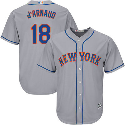 Mets #18 Travis d'Arnaud Grey Cool Base Stitched Youth MLB Jersey Mets #18 Travis d'Arnaud Grey Cool Base Stitched Youth MLB Jersey