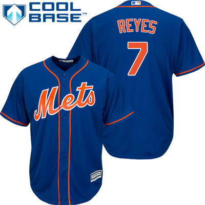 Mets #7 Jose Reyes Blue Cool Base Stitched Youth MLB Jersey Mets #7 Jose Reyes Blue Cool Base Stitched Youth MLB Jersey