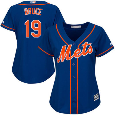 Mets #19 Jay Bruce Blue Alternate Women's Stitched MLB Jersey Mets #19 Jay Bruce Blue Alternate Women's Stitched MLB Jersey