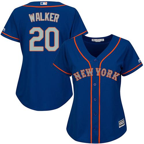 Mets #20 Neil Walker Blue(Grey NO.) Alternate Women's Stitched MLB Jersey Mets #20 Neil Walker Blue(Grey NO.) Alternate Women's Stitched MLB Jersey