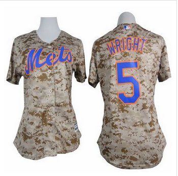 Women Mets #5 David Wright Camo Fashion Stitched Baseball Jersey Women Mets #5 David Wright Camo Fashion Stitched Baseball Jersey