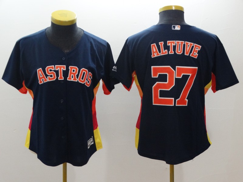Women Astros #27 Jose Altuve Navy Women Cool Base Jersey Women Astros #27 Jose Altuve Navy Women Cool Base Jersey
