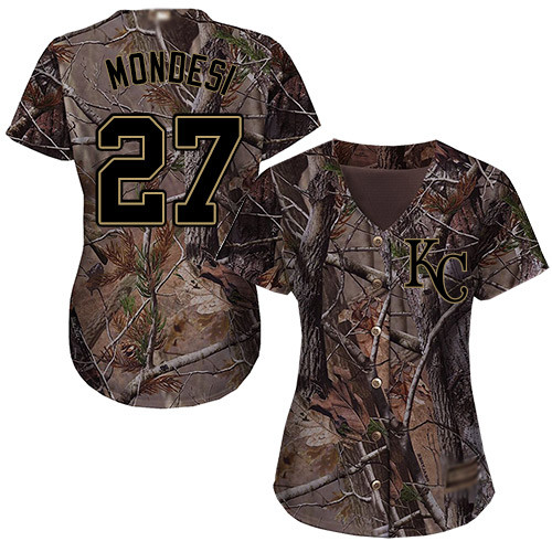 Royals #27 Raul Mondesi Camo Realtree Collection Cool Base Women's Stitched Baseball Jersey Royals #27 Raul Mondesi Camo Realtree Collection Cool Base Women's Stitched Baseball Jersey