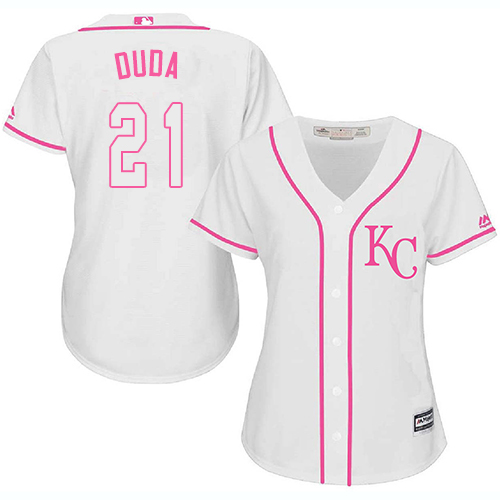 Royals #21 Lucas Duda White Pink Fashion Women's Stitched MLB Jersey Royals #21 Lucas Duda White Pink Fashion Women's Stitched MLB Jersey