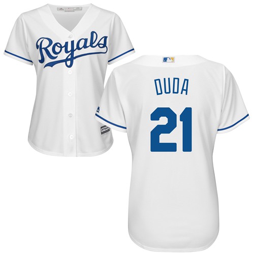 Royals #21 Lucas Duda White Home Women's Stitched MLB Jersey Royals #21 Lucas Duda White Home Women's Stitched MLB Jersey