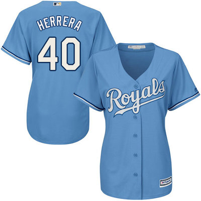 Royals #40 Kelvin Herrera Light Blue Alternate Women's Stitched MLB Jersey Royals #40 Kelvin Herrera Light Blue Alternate Women's Stitched MLB Jersey