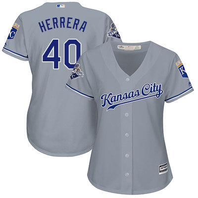 Royals #40 Kelvin Herrera Grey Road Women's Stitched MLB Jersey Royals #40 Kelvin Herrera Grey Road Women's Stitched MLB Jersey