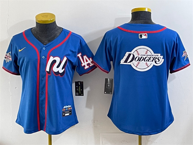 Women's National League Los Angeles Dodgers Team Big Logo Blue 2025 All-Star Edition Limited Stitched Baseball Jersey(Run Small) Women's National League Los Angeles Dodgers Team Big Logo Blue 2025 All-Star Edition Limited Stitched Baseball Jersey(Run Small)