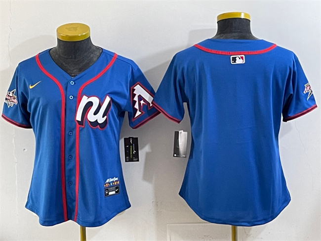 Women's National League Arizona Diamondbacks Blank Blue 2025 All-Star Edition Limited Stitched Baseball Jersey(Run Small) Women's National League Arizona Diamondbacks Blank Blue 2025 All-Star Edition Limited Stitched Baseball Jersey(Run Small)