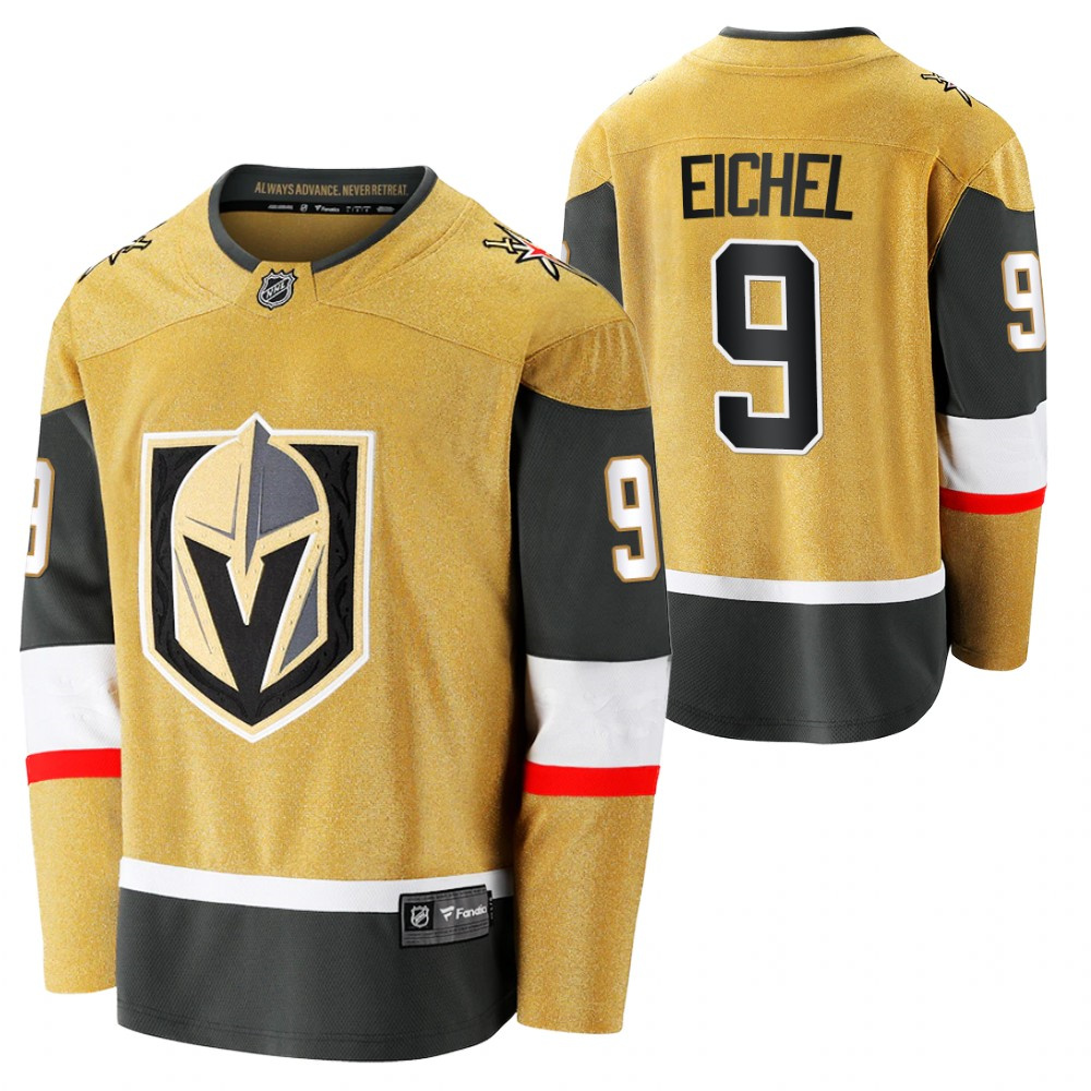 Men's Vegas Golden Knights 9 Jack Eichel Alternate Gold Authentic Player NHL Jersey Men's Vegas Golden Knights 9 Jack Eichel Alternate Gold Authentic Player NHL Jersey
