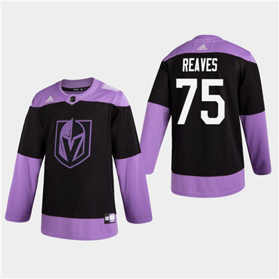 Men's Golden Knights #75 Ryan Reaves Fights Cancer Hockey Practice Jersey Men's Golden Knights #75 Ryan Reaves Fights Cancer Hockey Practice Jersey