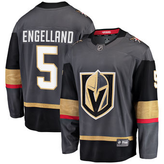 Adidas Vegas Golden Knights #5 Engelland Gray Adidas Jersey