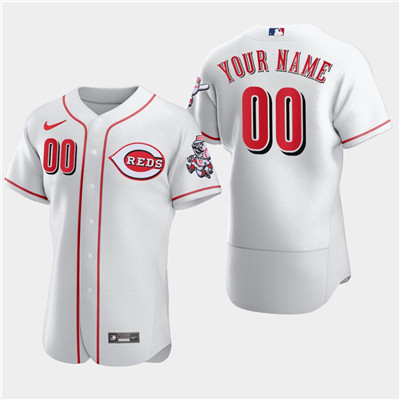 Men's Custom Cincinnati Reds Custom Nike Flexbase White Jersey