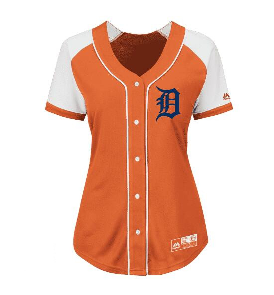 Women's Detroit Tigers Active Player Custom Orange Stitched Baseball Jersey(Run Small) Women's Detroit Tigers Active Player Custom Orange Stitched Baseball Jersey(Run Small)