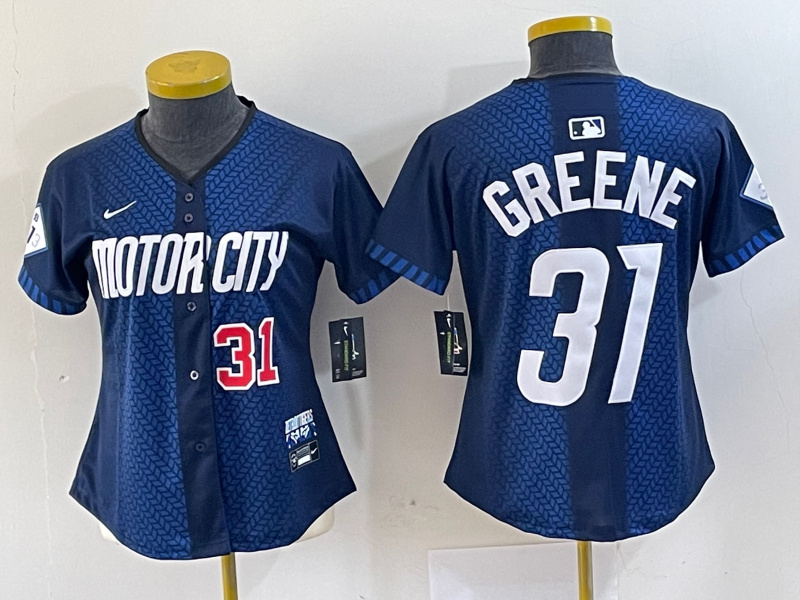 Women Detroit Tigers #31 Riley Greene 2024 Navy City Connect Cool Base Limited Stitched jerseys 3 Women Detroit Tigers #31 Riley Greene 2024 Navy City Connect Cool Base Limited Stitched jerseys 3
