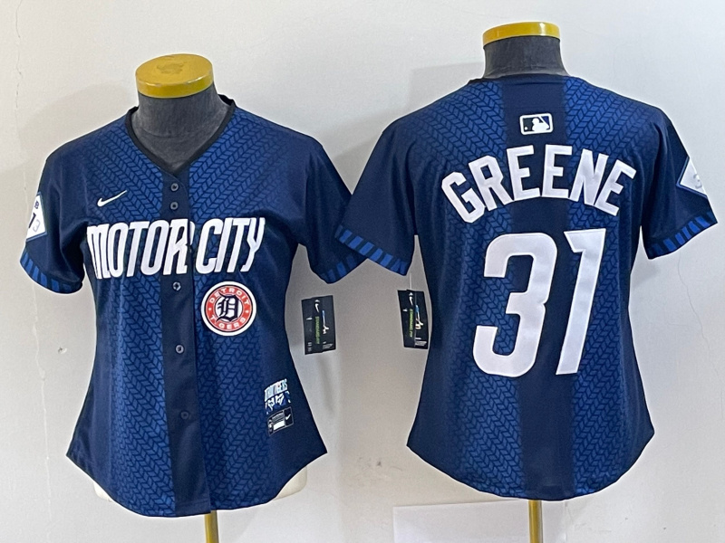 Women Detroit Tigers #31 Riley Greene 2024 Navy City Connect Cool Base Limited Stitched jerseys 2 Women Detroit Tigers #31 Riley Greene 2024 Navy City Connect Cool Base Limited Stitched jerseys 2