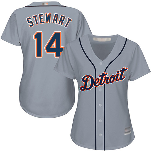 Tigers #14 Christin Stewart Grey Road Women's Stitched Baseball Jersey Tigers #14 Christin Stewart Grey Road Women's Stitched Baseball Jersey