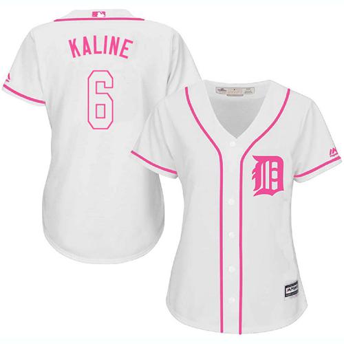 Tigers #6 Al Kaline White Pink Fashion Women's Stitched MLB Jersey Tigers #6 Al Kaline White Pink Fashion Women's Stitched MLB Jersey